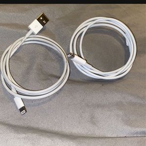 One regular apple charger one fast charger